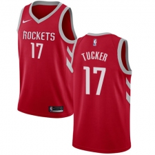 Men's Nike Houston Rockets #17 PJ Tucker Red NBA Swingman Icon Edition Jersey
