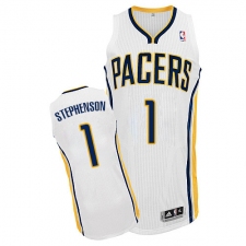 Women's Adidas Indiana Pacers #1 Lance Stephenson Authentic White Home NBA Jersey