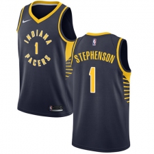 Youth Nike Indiana Pacers #1 Lance Stephenson Authentic Navy Blue Road NBA Jersey - Icon Edition