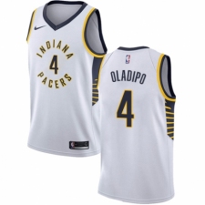 Men's Nike Indiana Pacers #4 Victor Oladipo Authentic White NBA Jersey - Association Edition