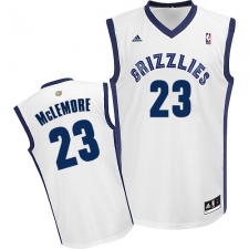 Men's Adidas Memphis Grizzlies #23 Ben McLemore Swingman White Home NBA Jersey