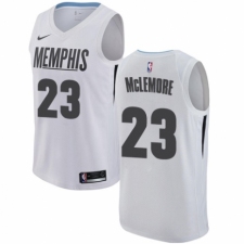 Men's Nike Memphis Grizzlies #23 Ben McLemore Authentic White NBA Jersey - City Edition