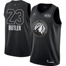 Youth Nike Jordan Minnesota Timberwolves #23 Jimmy Butler Swingman Black 2018 All-Star Game NBA Jersey