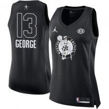 Women's Nike Jordan Oklahoma City Thunder #13 Paul George Swingman Black 2018 All-Star Game NBA Jersey