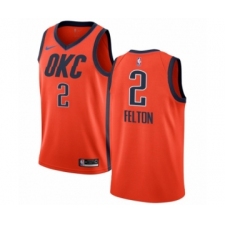 Youth Nike Oklahoma City Thunder #2 Raymond Felton Orange Swingman Jersey - Earned Edition
