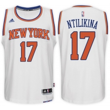 New York Knicks #17 Frank Ntilikina Home White New Swingman Stitched NBA Jersey