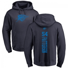 NBA Nike Oklahoma City Thunder #54 Patrick Patterson Navy Blue One Color Backer Pullover Hoodie