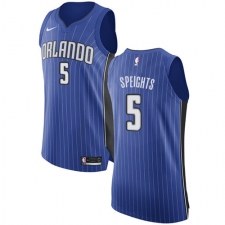 Women's Nike Orlando Magic #5 Marreese Speights Authentic Royal Blue Road NBA Jersey - Icon Edition