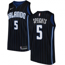 Youth Nike Orlando Magic #5 Marreese Speights Authentic Black Alternate NBA Jersey Statement Edition