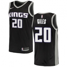 Youth Nike Sacramento Kings #20 Harry Giles Swingman Black NBA Jersey Statement Edition