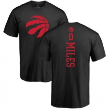 NBA Nike Toronto Raptors #0 C.J. Miles Black One Color Backer T-Shirt