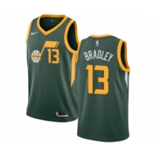 Men's Nike Utah Jazz #13 Tony Bradley Green Swingman Jersey - Earned Edition