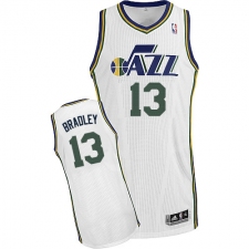 Youth Adidas Utah Jazz #13 Tony Bradley Authentic White Home NBA Jersey