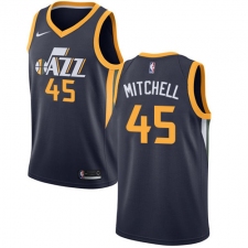 Youth Nike Utah Jazz #45 Donovan Mitchell Swingman Navy Blue Road NBA Jersey - Icon Edition