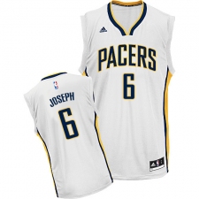 Men's Adidas Indiana Pacers #6 Cory Joseph Swingman White Home NBA Jersey