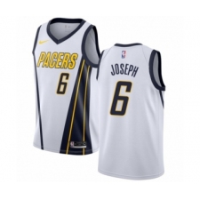 Men's Nike Indiana Pacers #6 Cory Joseph White Swingman Jersey - Earned Edition