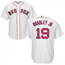 Men's Majestic Boston Red Sox #19 Jackie Bradley Jr Replica White Home Cool Base MLB Jersey