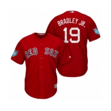 Women's Boston Red Sox #19 Jackie Bradley Jr. Majestic Scarlet 2018 Spring Training Cool Base Jersey