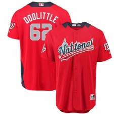 Men's Majestic Washington Nationals #62 Sean Doolittle Game Red National League 2018 MLB All-Star MLB Jersey