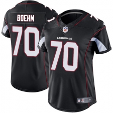 Women's Nike Arizona Cardinals #70 Evan Boehm Black Alternate Vapor Untouchable Elite Player NFL Jersey