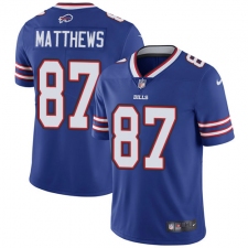 Men's Nike Buffalo Bills #87 Jordan Matthews Royal Blue Team Color Vapor Untouchable Limited Player NFL Jersey