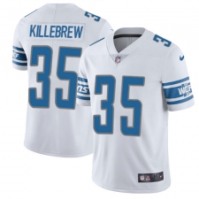 Men's Nike Detroit Lions #35 Miles Killebrew Elite White NFL Jersey