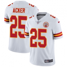 Youth Nike Kansas City Chiefs #25 Kenneth Acker White Vapor Untouchable Limited Player NFL Jersey