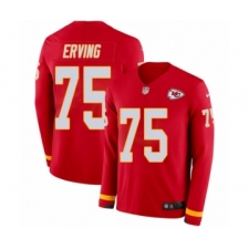 Men's Nike Kansas City Chiefs #75 Cameron Erving Limited Red Therma Long Sleeve NFL Jersey