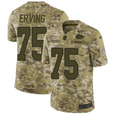 Youth Nike Kansas City Chiefs #75 Cameron Erving Limited Camo 2018 Salute to Service NFL Jersey
