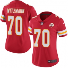 Women's Nike Kansas City Chiefs #70 Bryan Witzmann Red Team Color Vapor Untouchable Limited Player NFL Jersey