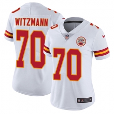 Women's Nike Kansas City Chiefs #70 Bryan Witzmann White Vapor Untouchable Elite Player NFL Jersey