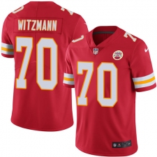 Youth Nike Kansas City Chiefs #70 Bryan Witzmann Red Team Color Vapor Untouchable Limited Player NFL Jersey