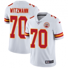 Youth Nike Kansas City Chiefs #70 Bryan Witzmann White Vapor Untouchable Limited Player NFL Jersey