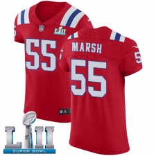 Men's Nike New England Patriots #55 Cassius Marsh Red Alternate Vapor Untouchable Elite Player Super Bowl LII NFL Jersey