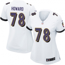 Women's Nike Baltimore Ravens #78 Austin Howard Game White NFL Jersey