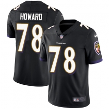 Youth Nike Baltimore Ravens #78 Austin Howard Black Alternate Vapor Untouchable Limited Player NFL Jersey