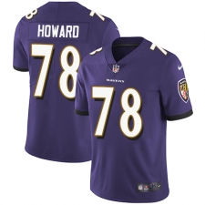 Youth Nike Baltimore Ravens #78 Austin Howard Purple Team Color Vapor Untouchable Elite Player NFL Jersey
