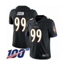 Men's Baltimore Ravens #99 Matt Judon Black Alternate Vapor Untouchable Limited Player 100th Season Football Jersey