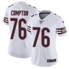 Women's Nike Chicago Bears #76 Tom Compton White Vapor Untouchable Limited Player NFL Jersey