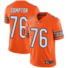 Youth Nike Chicago Bears #76 Tom Compton Limited Orange Rush Vapor Untouchable NFL Jersey
