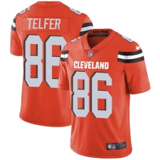 Youth Nike Cleveland Browns #86 Randall Telfer Orange Alternate Vapor Untouchable Limited Player NFL Jersey