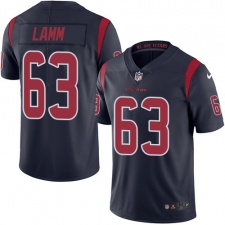 Youth Nike Houston Texans #63 Kendall Lamm Limited Navy Blue Rush Vapor Untouchable NFL Jersey