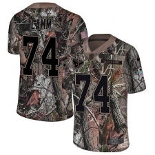 Youth Nike Houston Texans #74 Kendall Lamm Limited Camo Rush Realtree NFL Jersey