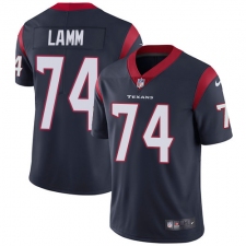 Youth Nike Houston Texans #74 Kendall Lamm Navy Blue Team Color Vapor Untouchable Limited Player NFL Jersey