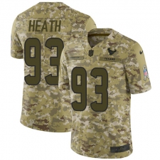 Men's Nike Houston Texans #93 Joel Heath Limited Camo 2018 Salute to Service NFL Jersey
