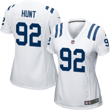 Women's Nike Indianapolis Colts #92 Margus Hunt Game White NFL Jersey