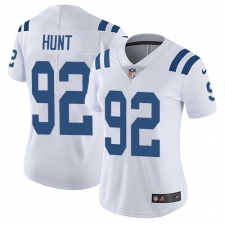 Women's Nike Indianapolis Colts #92 Margus Hunt White Vapor Untouchable Limited Player NFL Jersey