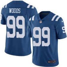 Men's Nike Indianapolis Colts #97 Al Woods Elite Royal Blue Rush Vapor Untouchable NFL Jersey