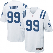 Men's Nike Indianapolis Colts #99 Al Woods Game White NFL Jersey