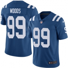 Youth Nike Indianapolis Colts #99 Al Woods Royal Blue Team Color Vapor Untouchable Elite Player NFL Jersey